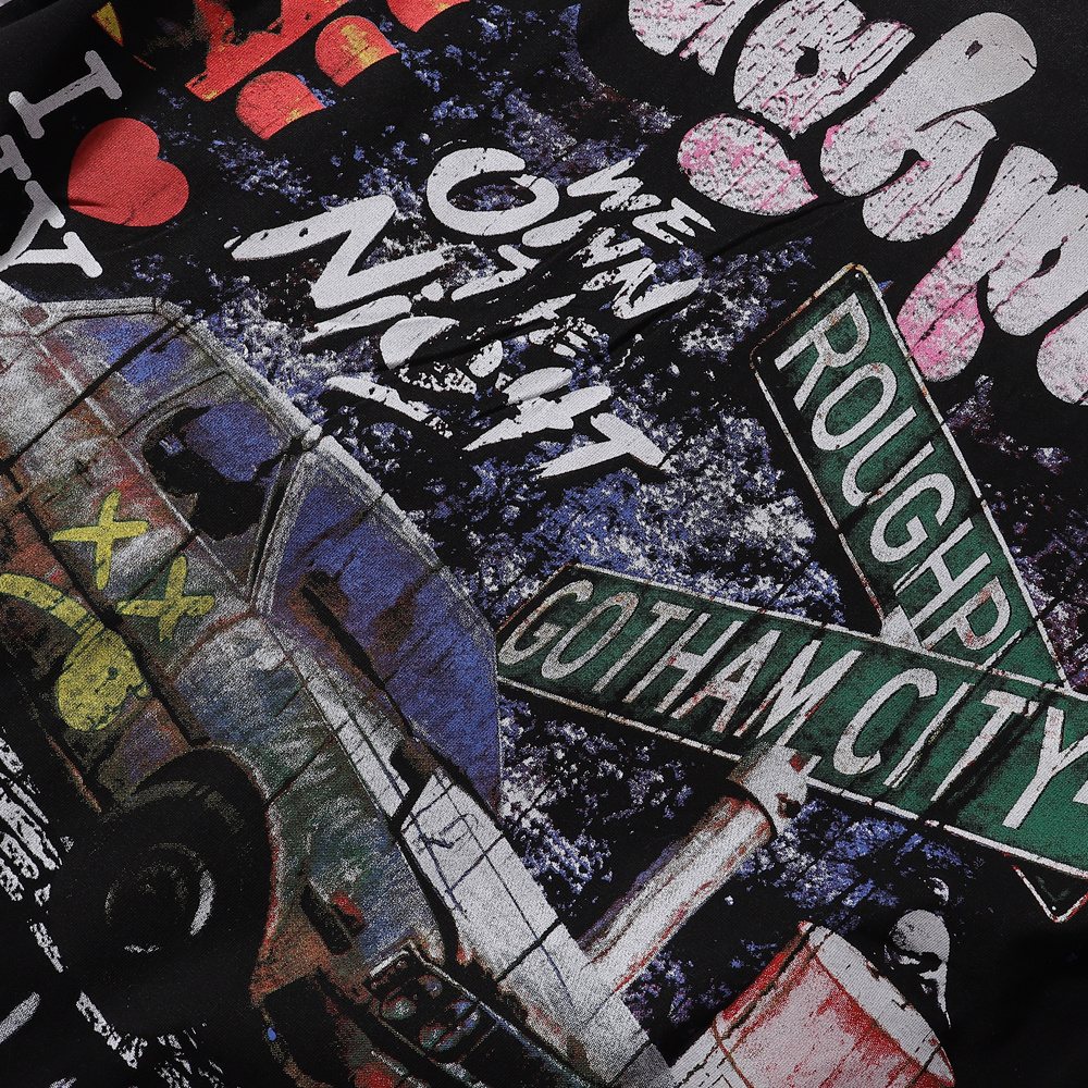 Rough Play Pink Police Car Rhinestone Short-Sleeve T-Shirt